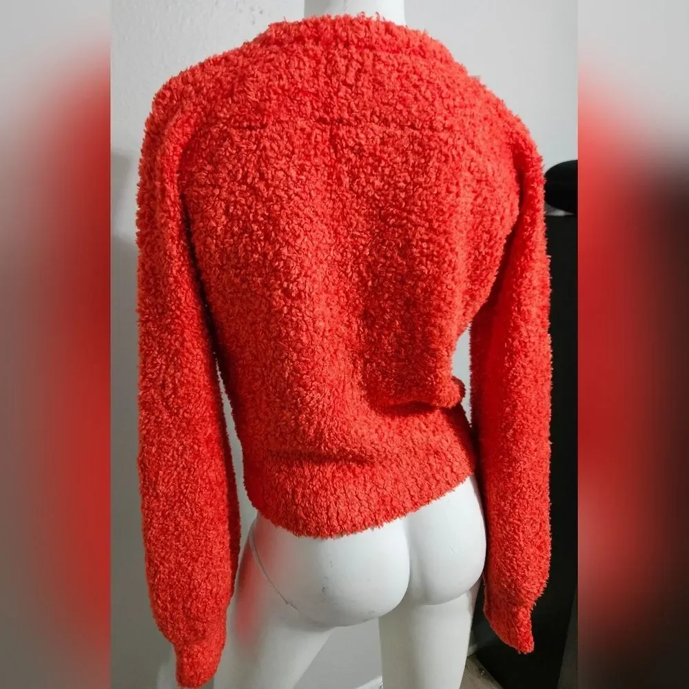NWT CHANEL Red Sweater Size 38